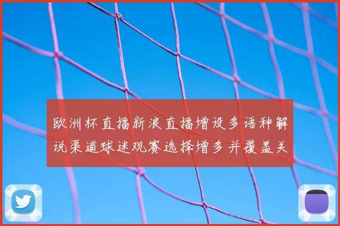欧洲杯直播新浪直播增设多语种解说渠道球迷观赛选择增多并覆盖关键场次